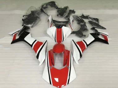 Carenado Moto Yamaha YZF 1000 R1 2015-2019 - Blanco Rojo Negro Asequibles