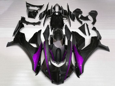 Carenados Moto Yamaha YZF 1000 R1 2015-2019 - Falso FibraCarbono Púrpura Asequibles