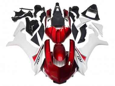 Carenados Moto Yamaha YZF 1000 R1 2015-2019 - Blanco Rojo Negro Asequibles