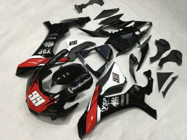 Carenados Moto Yamaha YZF 1000 R1 2015-2019 - Negro Brillante Blanco Rojo ENEOS Motul YSP 99 Asequibles