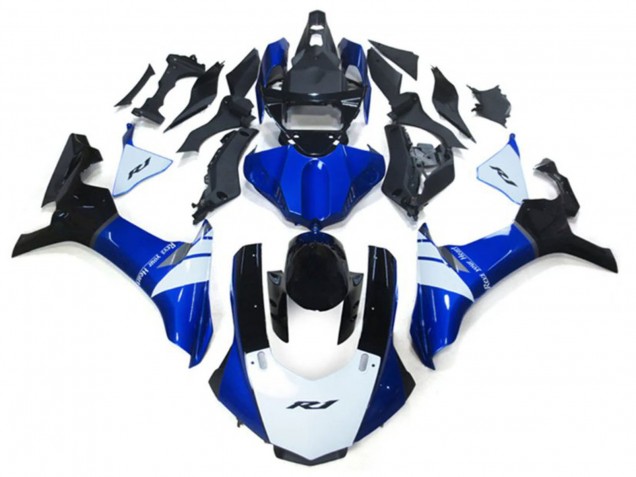 Kits Carenado Moto Yamaha YZF 1000 R1 2020-2025 - Blanco Azul Negro Brillante Asequibles