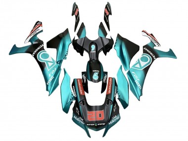 Carenados Moto Yamaha YZF 1000 R1 2020-2025 - Turquesa Azul Negro Mate Petronas Asequibles