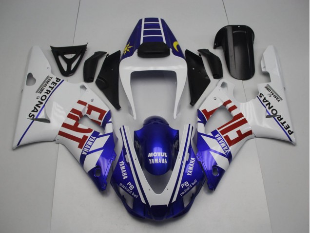 Carenados Moto Yamaha YZF 1000 R1 1998-1999 - Blanco Azul Rojo Amarillo Fiat Petronas Motul Asequibles