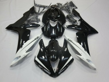 Carenados Moto Yamaha YZF 1000 R1 2004-2006 - Negro Brillante Blanco Asequibles