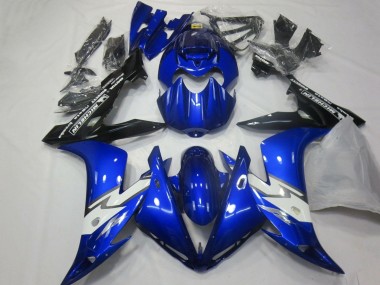 Carenados Moto Yamaha YZF 1000 R1 2004-2006 - Azul Blanco Negro Brillante Asequibles