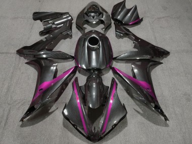 Carenados Moto Yamaha YZF 1000 R1 2004-2006 - FibraCarbono Estilo Rosa Asequibles