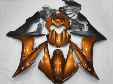 Carenados Moto Yamaha YZF 1000 R1 2004-2006 - Naranja Negro Mate Asequibles
