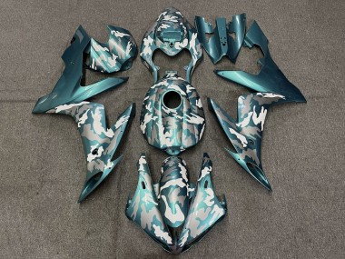 Carenados Moto Yamaha YZF 1000 R1 2004-2006 - Azul Verdoso Verde Blanco Gris Camouflage Asequibles