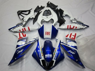 Carenados Moto Yamaha YZF 1000 R1 2004-2006 - Blanco Azul Rojo Fiat Asequibles