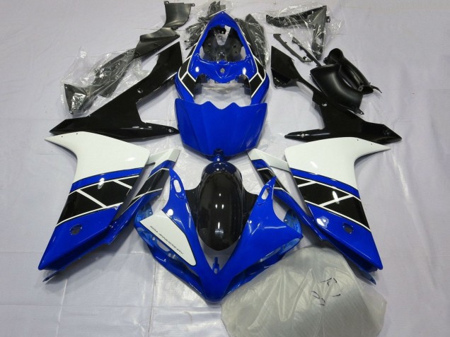 Carenado Moto Yamaha YZF 1000 R1 2007-2008 - Azul Blanco Negro Asequibles