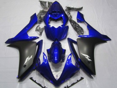 Carenados Moto Yamaha YZF 1000 R1 2007-2008 - Azul Negro Mate Asequibles