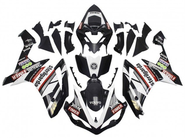 Carenados Moto Yamaha YZF 1000 R1 2007-2008 - Blanco Rojo Negro Volvo Fimer Yamalube Sterilgarda Asequibles