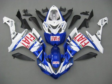 Carenados Moto Yamaha YZF 1000 R1 2007-2008 - Blanco Azul Rojo Fiat Asequibles