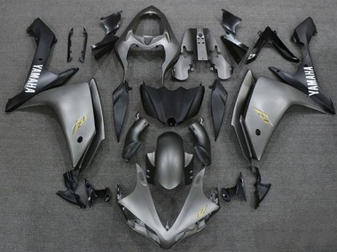 Carenados Moto Yamaha YZF 1000 R1 2007-2008 - Plata Oscuro Negro Mate Asequibles