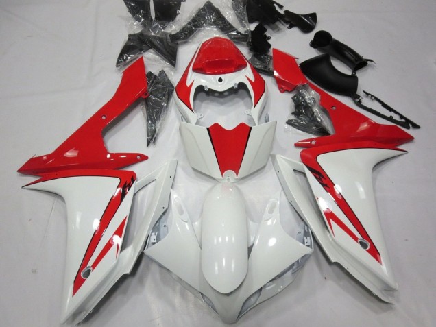 Carenado Moto Yamaha YZF 1000 R1 2007-2008 - Blanco Rojo Asequibles