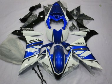 Carenados Moto Yamaha YZF 1000 R1 2007-2008 - Blanco Azul Negro Layerd Asequibles