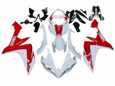 Carenados Moto Yamaha YZF 1000 R1 2007-2008 - Blanco Rojo Asequibles