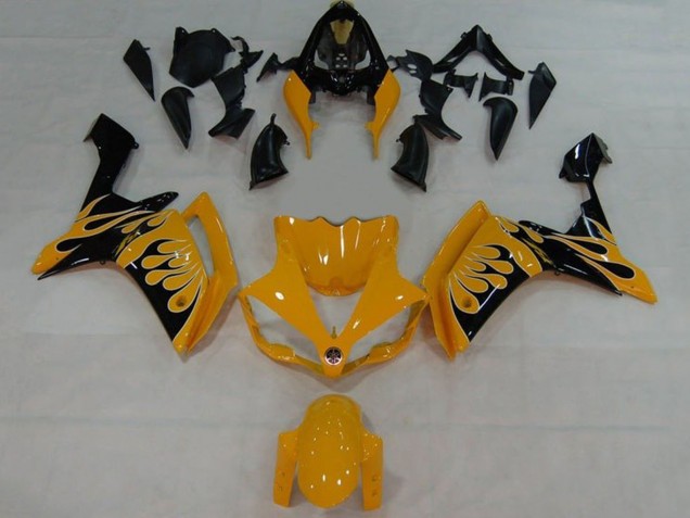 Carenados Moto Yamaha YZF 1000 R1 2007-2008 - Amarillo Negro Llama Asequibles