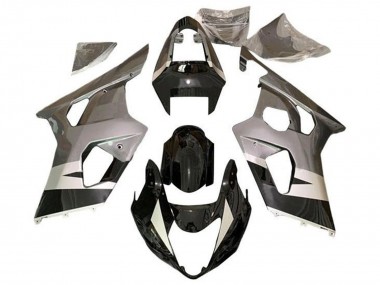 Carenados Moto Suzuki GSXR 600 / GSXR 750 2004-2005 - Plata Negro Brillante Asequibles
