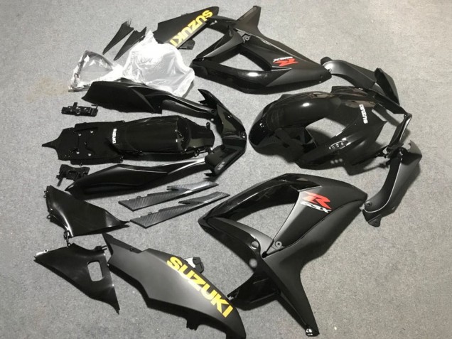 Carenados Moto Suzuki GSXR 600 / GSXR 750 2006-2007 - Negro Mate Negro Brillante Amarillo Asequibles