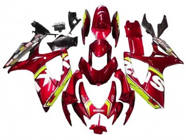 Carenados Moto Suzuki GSXR 600 / GSXR 750 2006-2007 - Rojo Amarillo Blanco Negro Asequibles