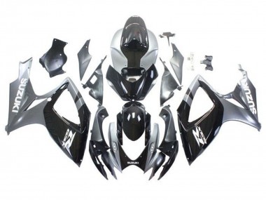 Carenados Moto Suzuki GSXR 600 / GSXR 750 2006-2007 - Plata Negro Brillante Blanco Asequibles
