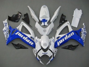 Carenados Moto Suzuki GSXR 600 / GSXR 750 2006-2007 - Blanco Azul Jordan Asequibles