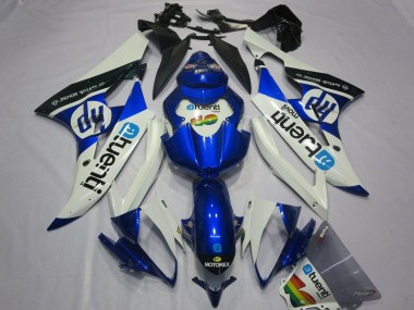 Carenados Moto Yamaha YZF R6 2006-2007 - Blanco Azul Negro Asequibles