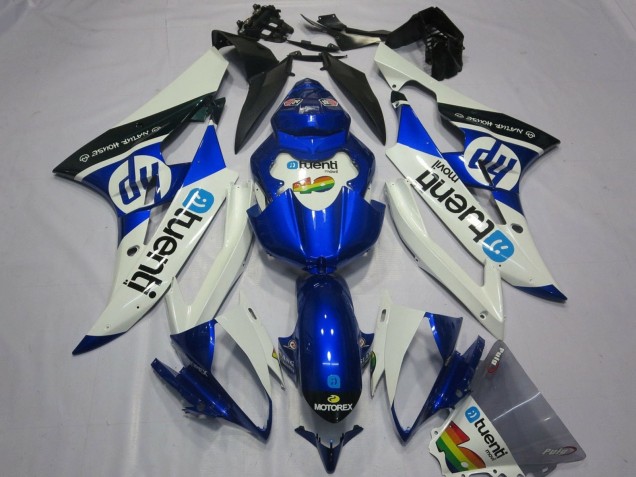 Carenados Moto Yamaha YZF R6 2006-2007 - Blanco Azul Negro Asequibles