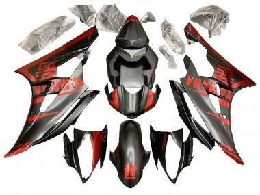 Carenado Moto Yamaha YZF R6 2006-2007 - Rojo Negro Mate Asequibles