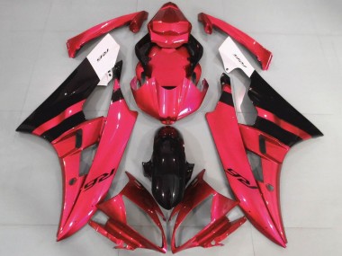Carenados Moto Yamaha YZF R6 2006-2007 - Blanco Rojo Negro Brillante Asequibles