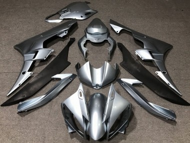 Carenados Moto Yamaha YZF R6 2006-2007 - Plata Negro Mate Asequibles