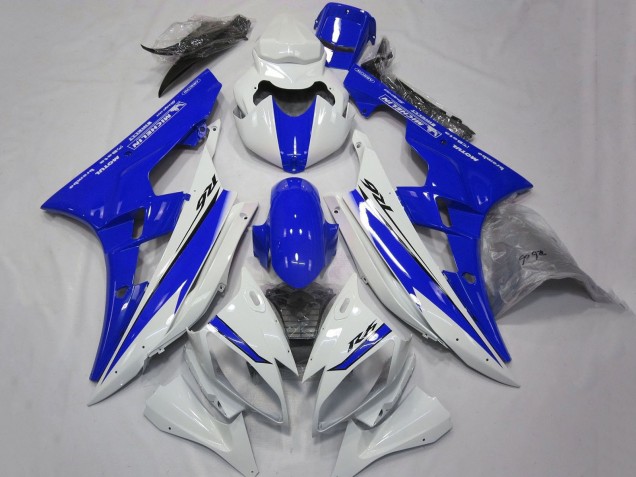 Carenados Moto Yamaha YZF R6 2006-2007 - Blanco Azul Motul Michelin Asequibles
