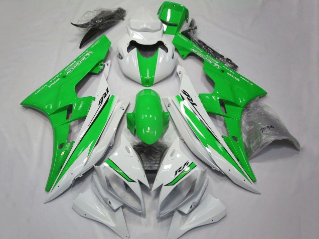 Carenados Moto Yamaha YZF R6 2006-2007 - Blanco Verde Asequibles