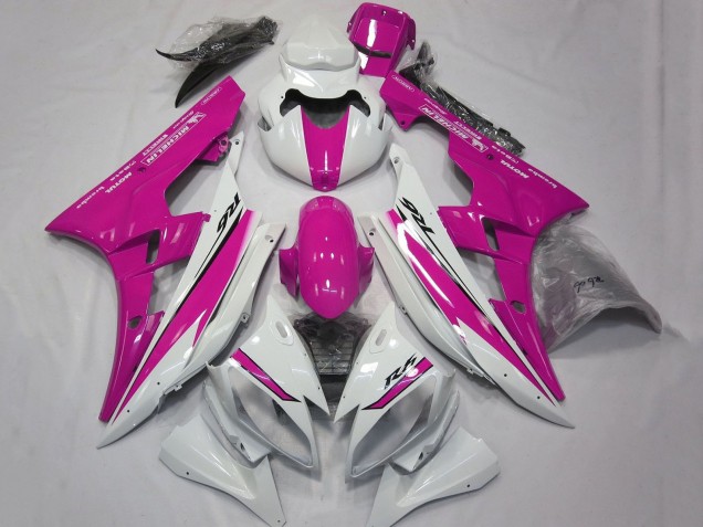 Carenados Moto Yamaha YZF R6 2006-2007 - Blanco Rosa Asequibles