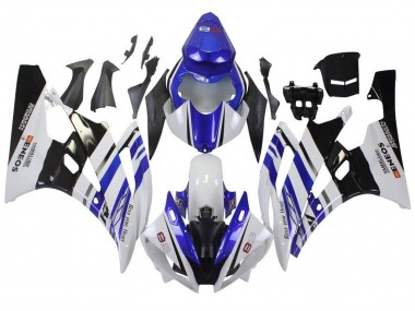Carenados Moto Yamaha YZF R6 2006-2007 - Blanco Azul Negro ENEOS Yamalube Asequibles