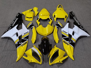 Carenados Moto Yamaha YZF R6 2006-2007 - Amarillo Blanco Negro Brillante Motul Michelin Asequibles