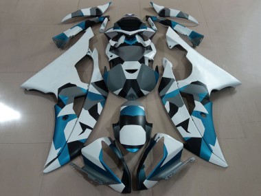 Carenado Moto Yamaha YZF R6 2008-2016 - Blanco Azul Gris Negro Camouflage Asequibles