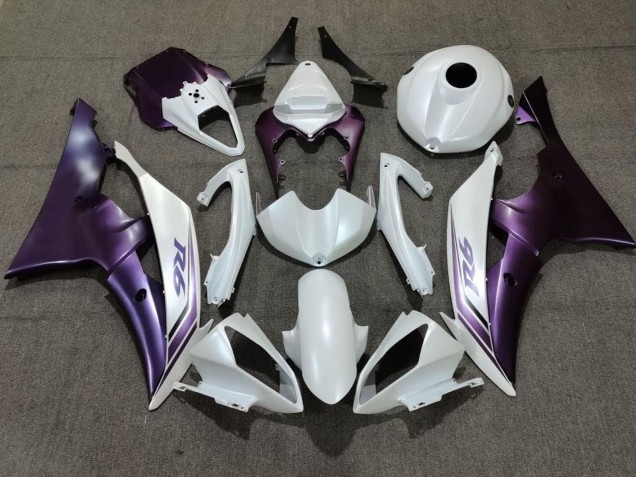 Carenado Moto Yamaha YZF R6 2008-2016 - Blanco Púrpura Asequibles
