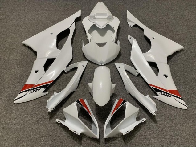 Kits Carenados Moto Yamaha YZF R6 2008-2016 - Blanco Perla Rojo Asequibles