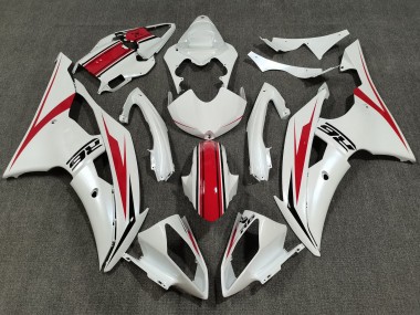 Carenado Moto Yamaha YZF R6 2008-2016 - Blanco Perla Rojo Asequibles