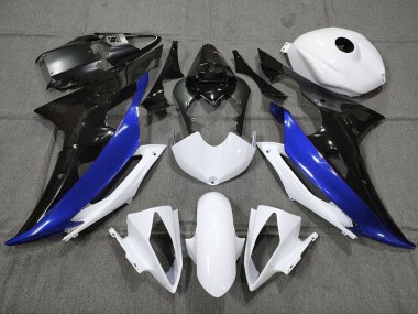 Carenado Moto Yamaha YZF R6 2008-2016 - Blanco Azul Negro Brillante Asequibles