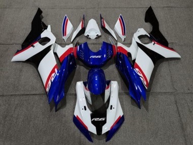 Carenado Moto Yamaha YZF R6 2017-2023 - Blanco Rojo Azul Negro Asequibles