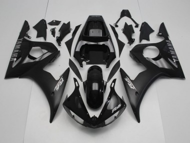 Carenados Moto Yamaha YZF R6 2005 - Negro Brillante Negro Mate Plata Asequibles