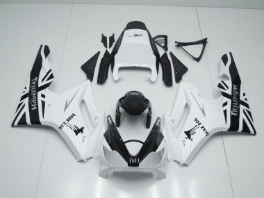 Carenados Moto Triumph Daytona 675 Triple 2006-2008 - Blanco Negro Brillante Dark Dog Asequibles