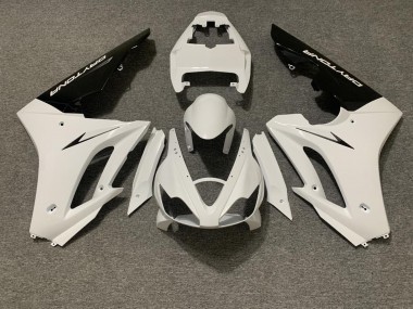 Carenado Moto Triumph Daytona 675 Triple 2006-2008 - Blanco Negro Brillante Asequibles