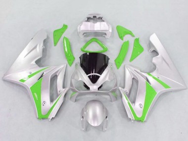 Carenados Moto Triumph Daytona 675 Triple 2006-2008 - Plata Verde Asequibles