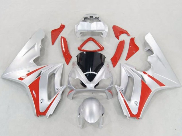 Carenados Moto Triumph Daytona 675 Triple 2006-2008 - Plata Rojo Asequibles