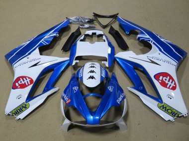 Carenados Moto Triumph Daytona 675 Triple 2006-2008 - Blanco Azul Asequibles
