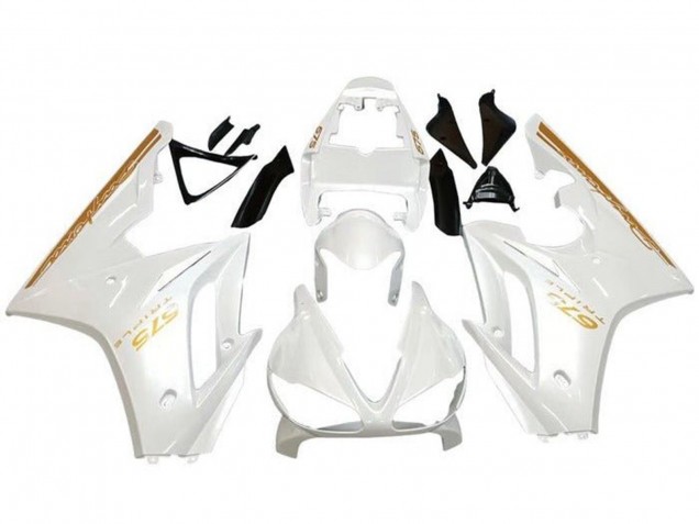 Carenados Moto Triumph Daytona 675 Triple 2009-2012 - Blanco Oro Asequibles